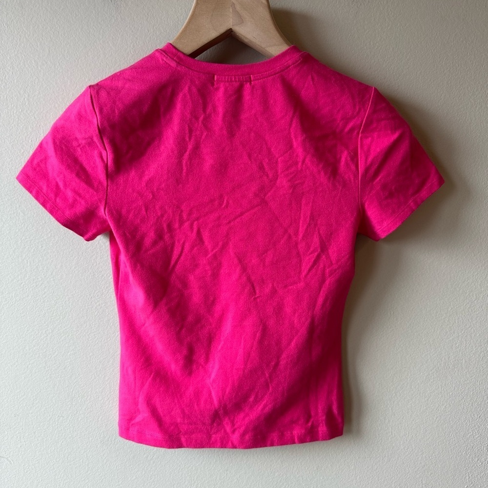 Good American Bright Pink Women's T-Shirt - Picture 2 of 3